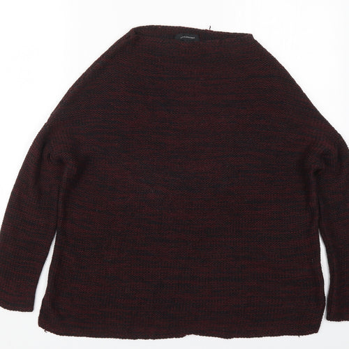 Atmosphere Womens Red Round Neck  Acrylic Pullover Jumper Size 8   - Burgundy