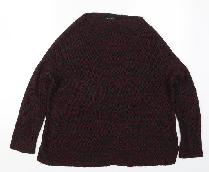 Atmosphere Womens Red Round Neck  Acrylic Pullover Jumper Size 8   - Burgundy