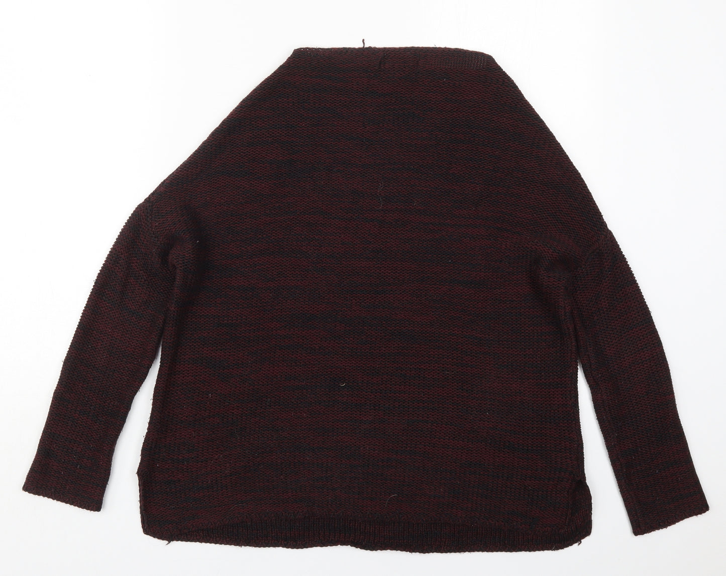 Atmosphere Womens Red Round Neck  Acrylic Pullover Jumper Size 8   - Burgundy