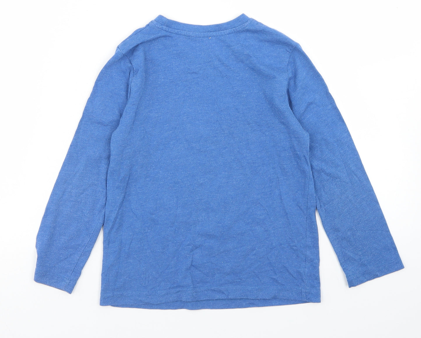 Primark Boys Black  Cotton Basic T-Shirt Size 5-6 Years Crew Neck  - Monster