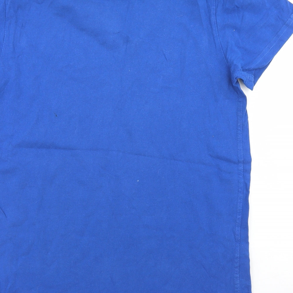 Superdry Mens Blue  Cotton  T-Shirt Size L Crew Neck
