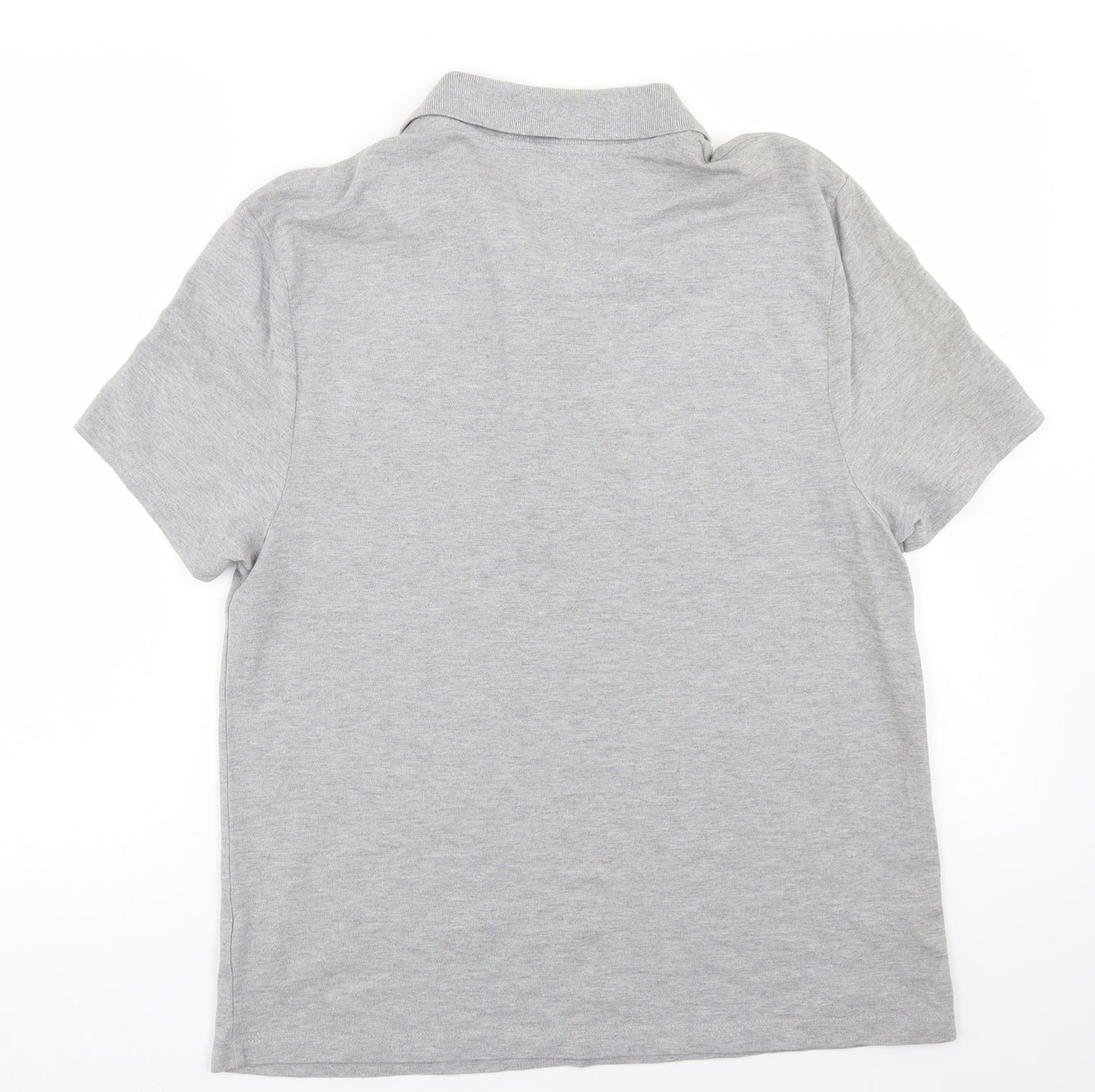 ASOS Mens Grey  Cotton  Polo Size XL Collared Button