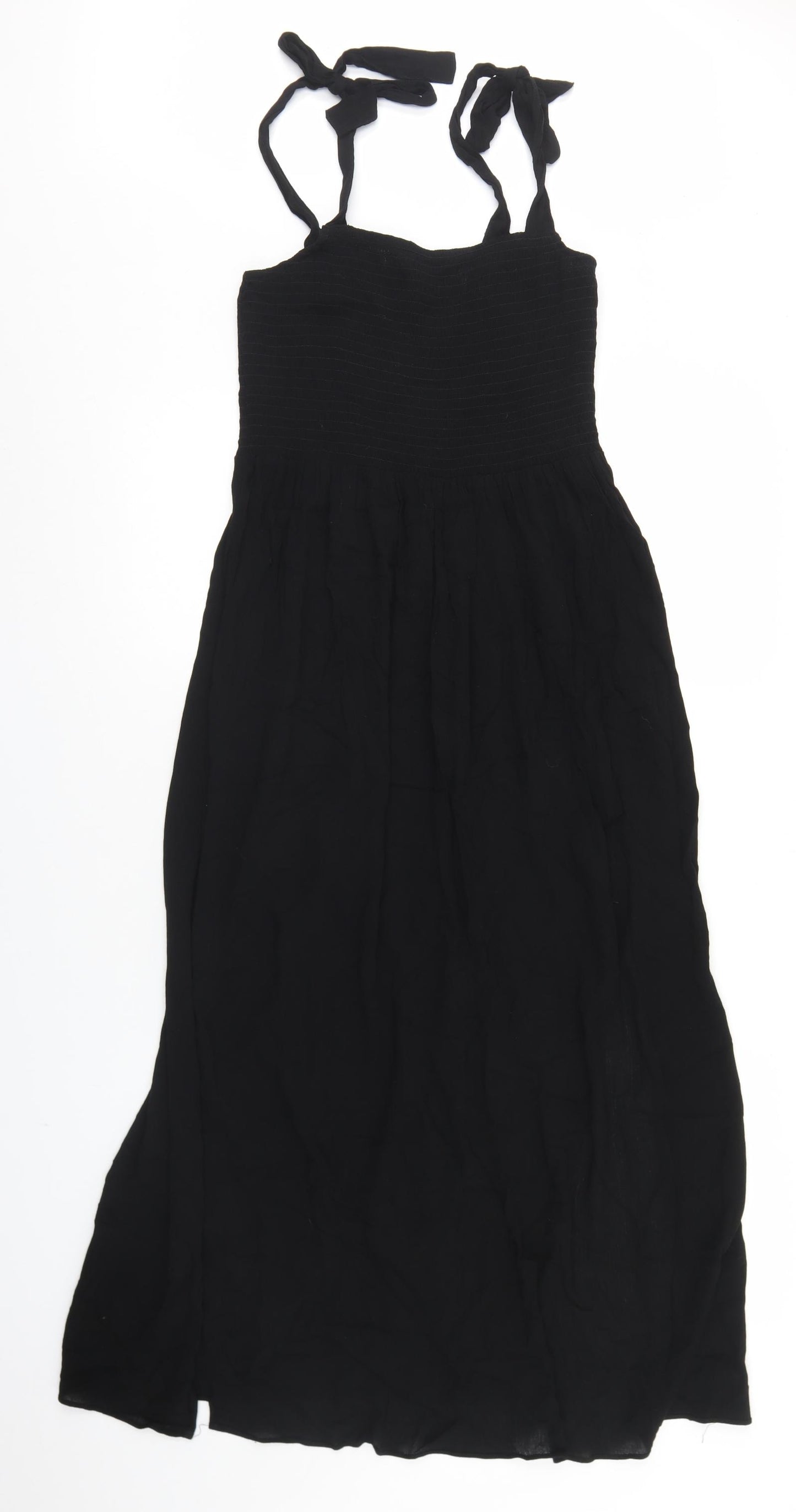 George Womens Black  Viscose Fit & Flare  Size S  Square Neck