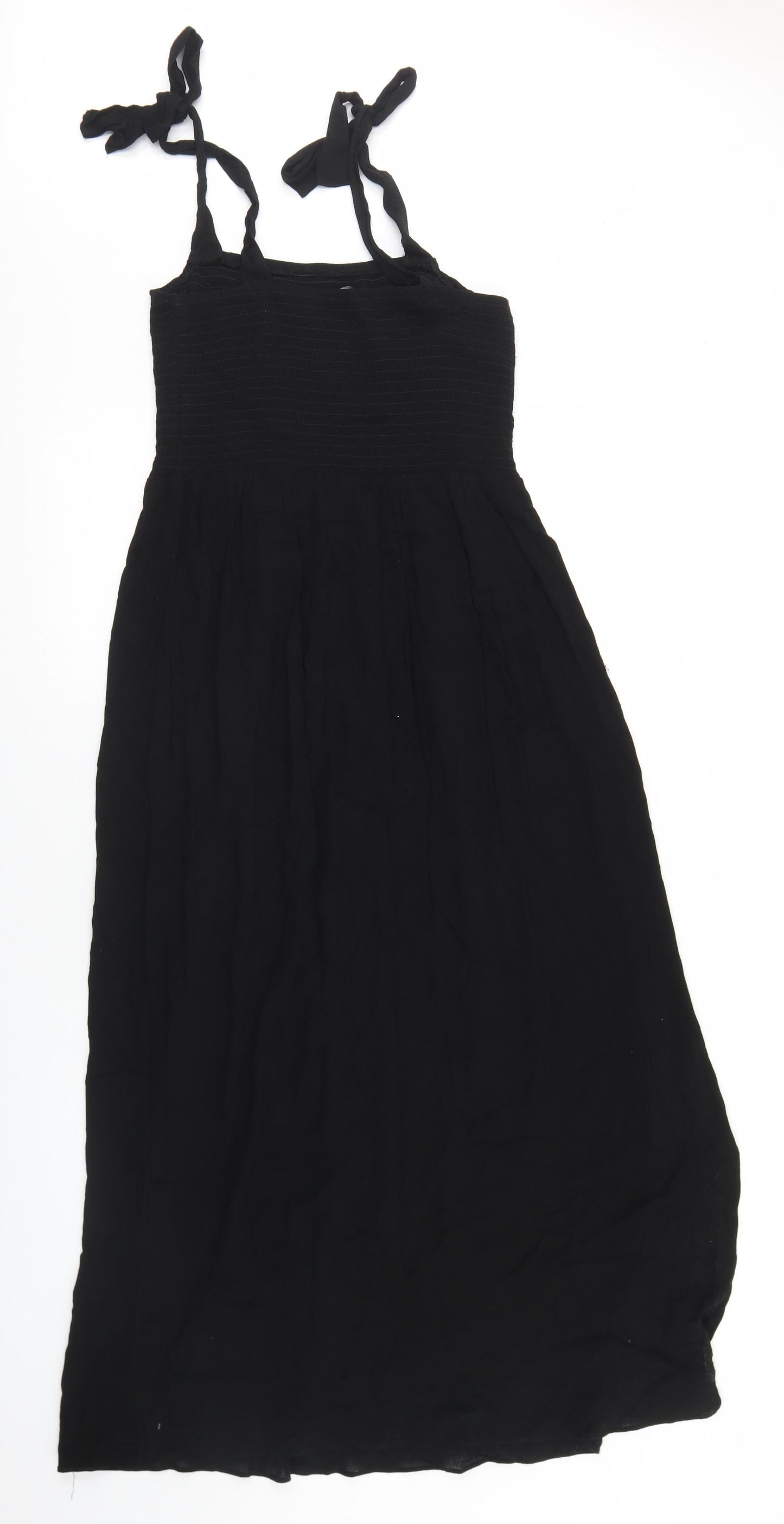 George Womens Black  Viscose Fit & Flare  Size S  Square Neck