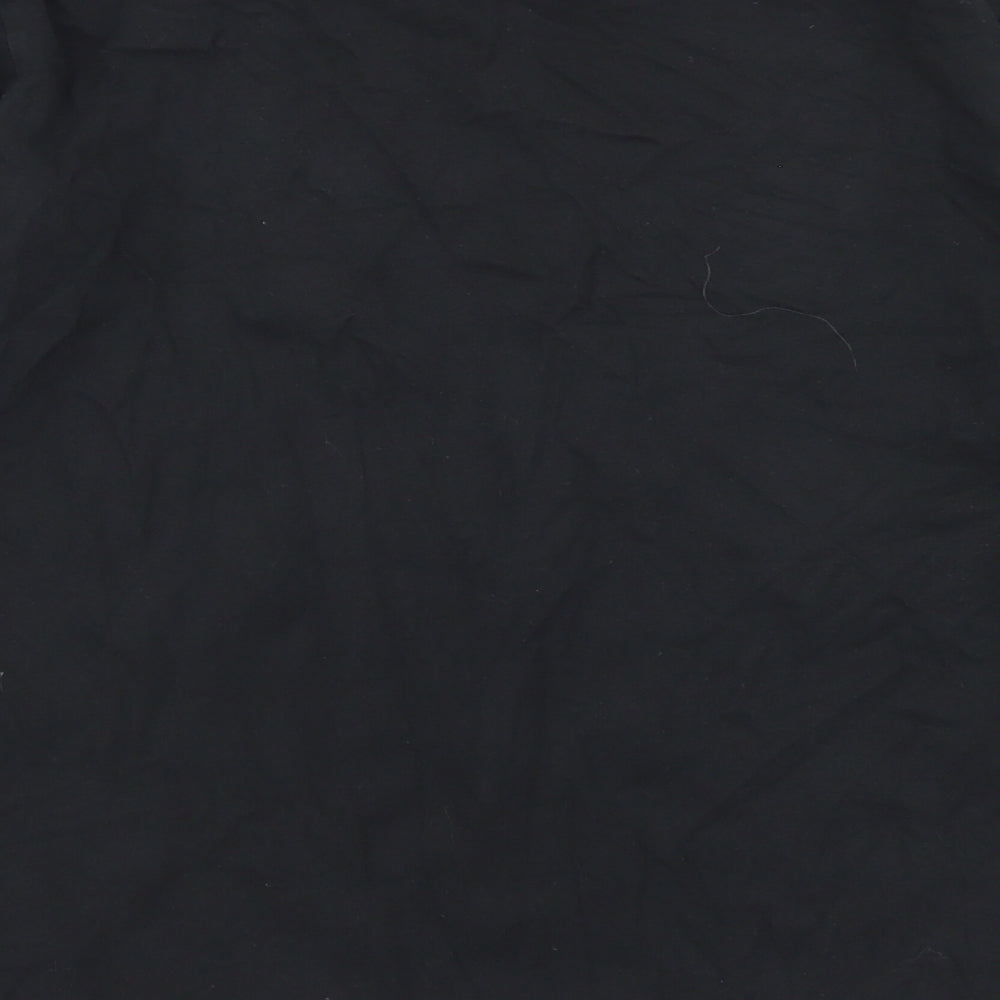 adidas Womens Black  Cotton Basic T-Shirt Size 16 Crew Neck