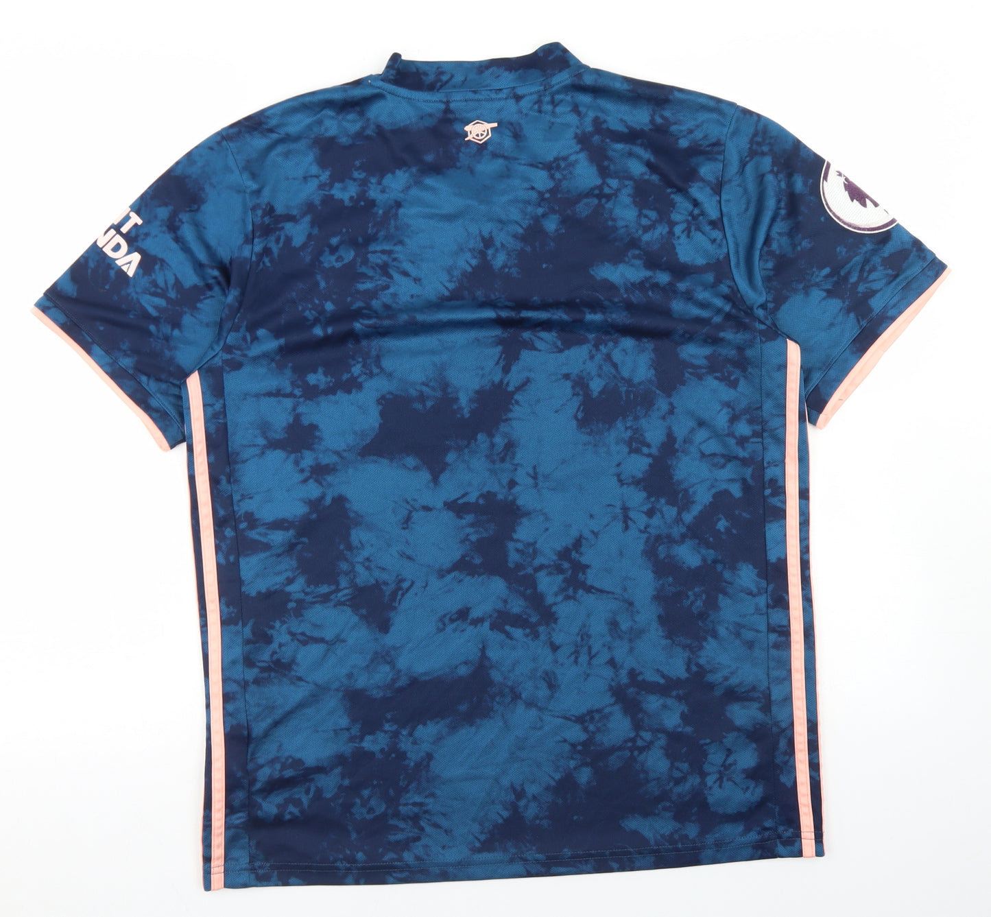 adidas Mens Blue  Polyester Basic T-Shirt Size L Crew Neck  - Arsenal FC