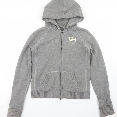 Gilly Hicks Womens Grey   Jacket  Size L  Lace Up