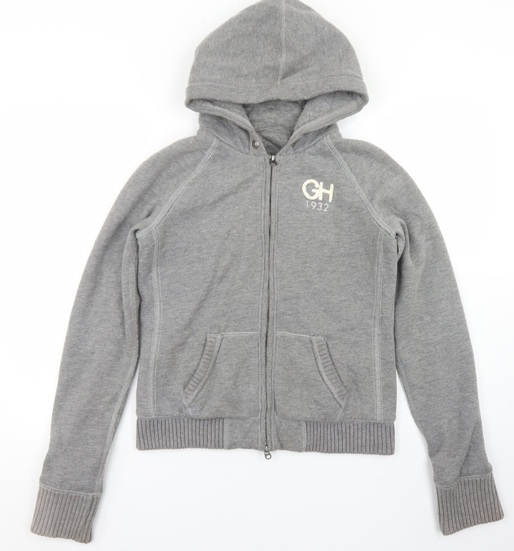Gilly Hicks Womens Grey   Jacket  Size L  Lace Up