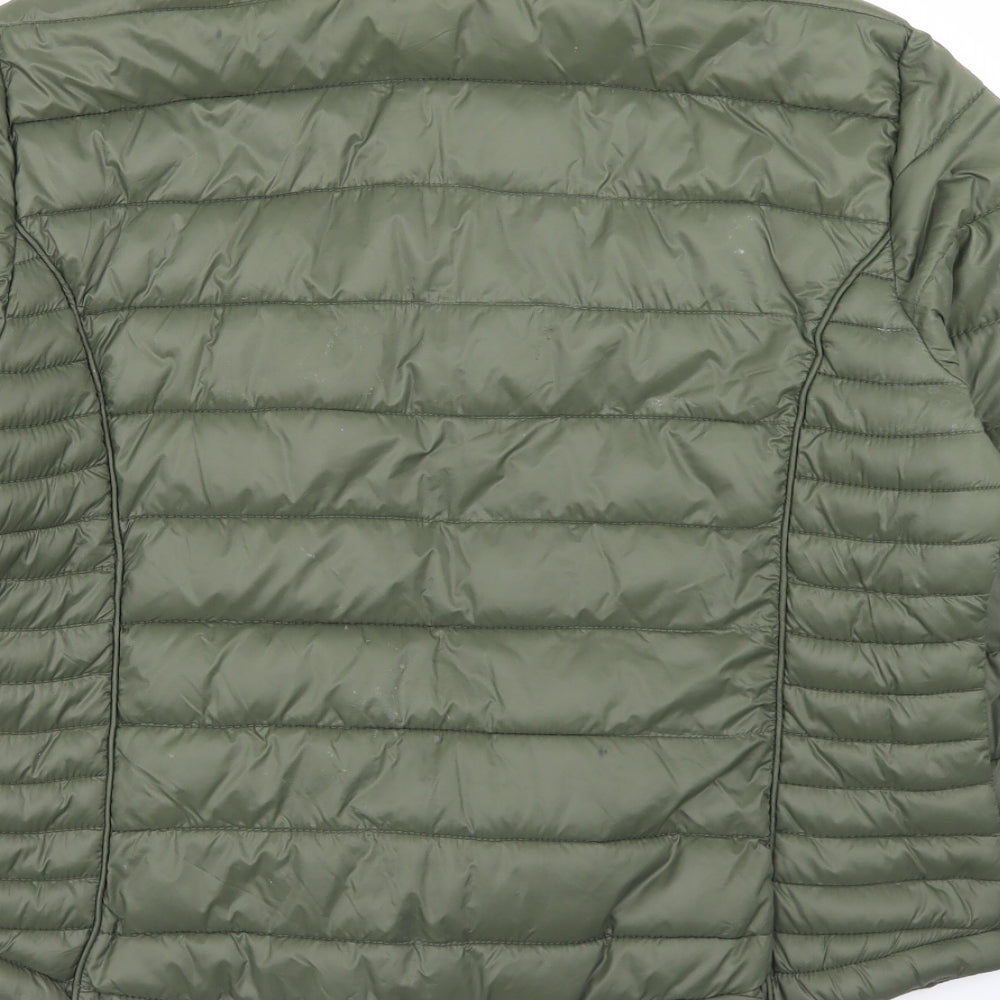 Atmosphere Womens Green   Puffer Jacket Jacket Size L  Zip
