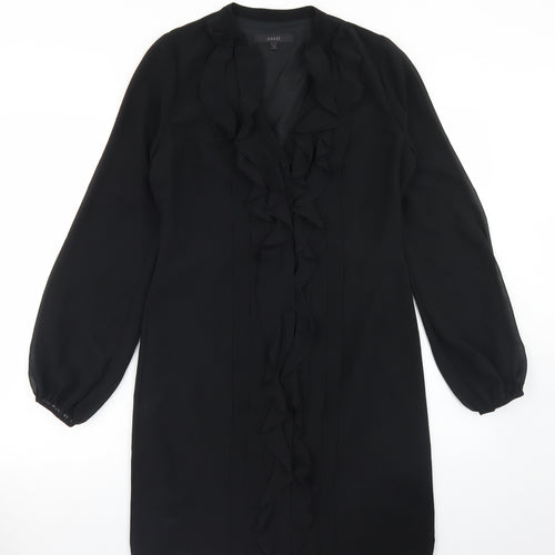 Coast Womens Black  Polyester A-Line  Size 10  Round Neck Button