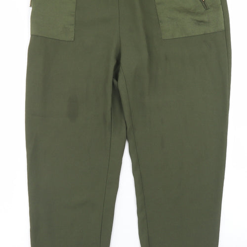 Esprit Womens Green  Polyester Dress Pants Trousers Size 12 L25 in Regular