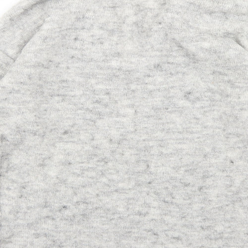 NEXT Womens Grey V-Neck  Acrylic Pullover Jumper Size 10