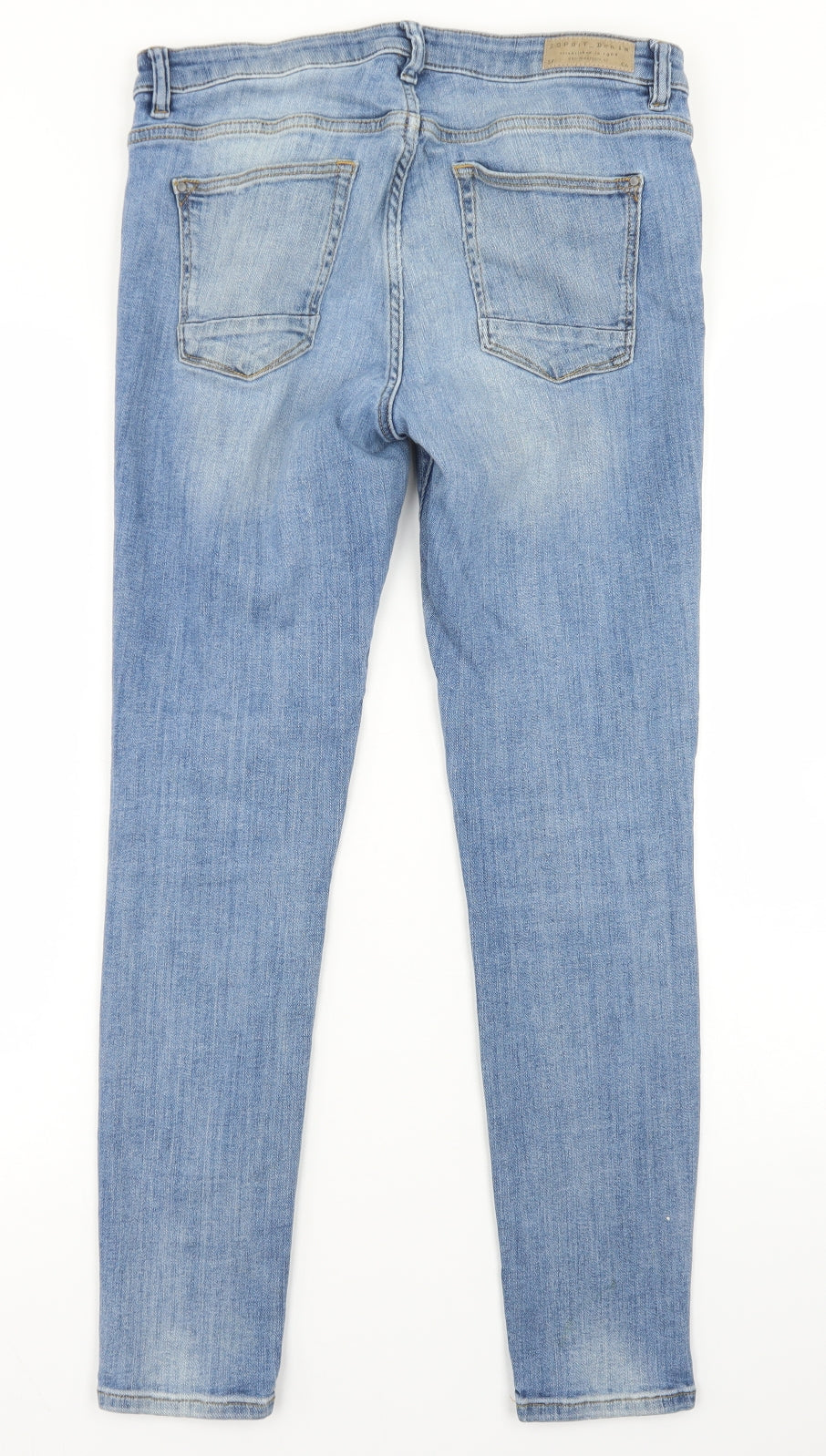 Esprit Womens Blue  Cotton Skinny Jeans Size 31 in L30 in Regular Button
