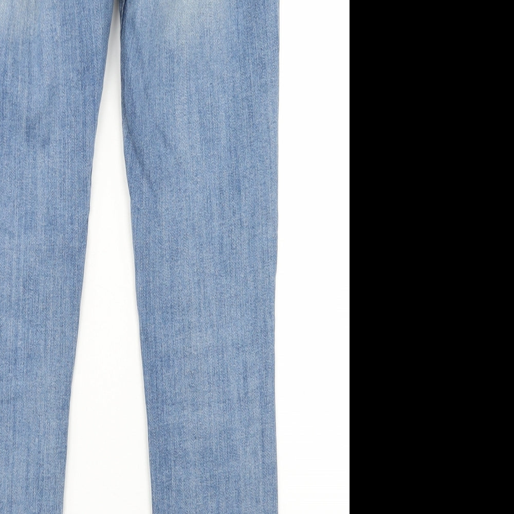 Esprit Womens Blue  Cotton Skinny Jeans Size 31 in L30 in Regular Button