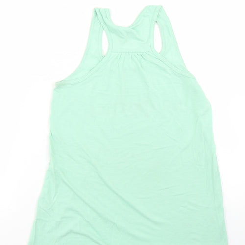 NC Athletics Womens Blue  Polyester Basic Tank Size S Round Neck