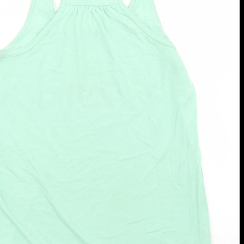 NC Athletics Womens Blue  Polyester Basic Tank Size S Round Neck