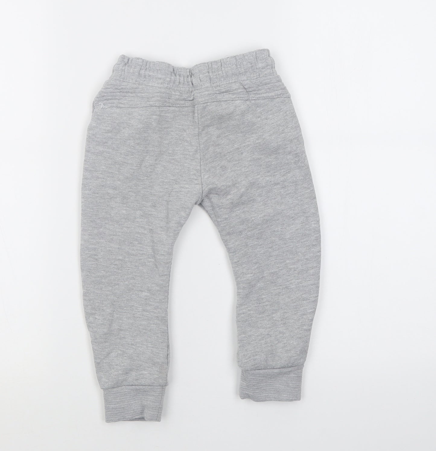 F&F Boys Grey  Cotton Jogger Trousers Size 2-3 Years  Regular Tie