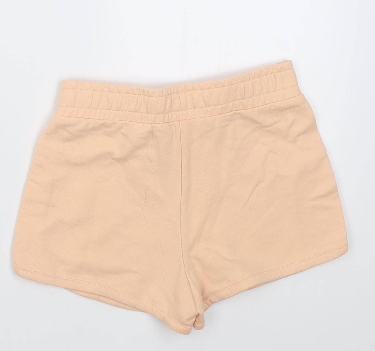 Dunnes Stores Girls Orange  Polyester Sweat Shorts Size 6-7 Years  Regular Tie