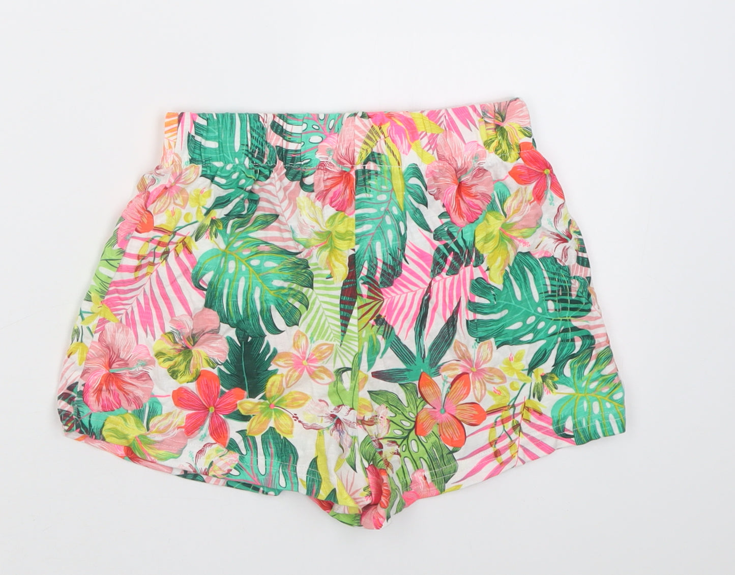 NEXT Girls Multicoloured Floral Cotton Bermuda Shorts Size 8 Years  Regular