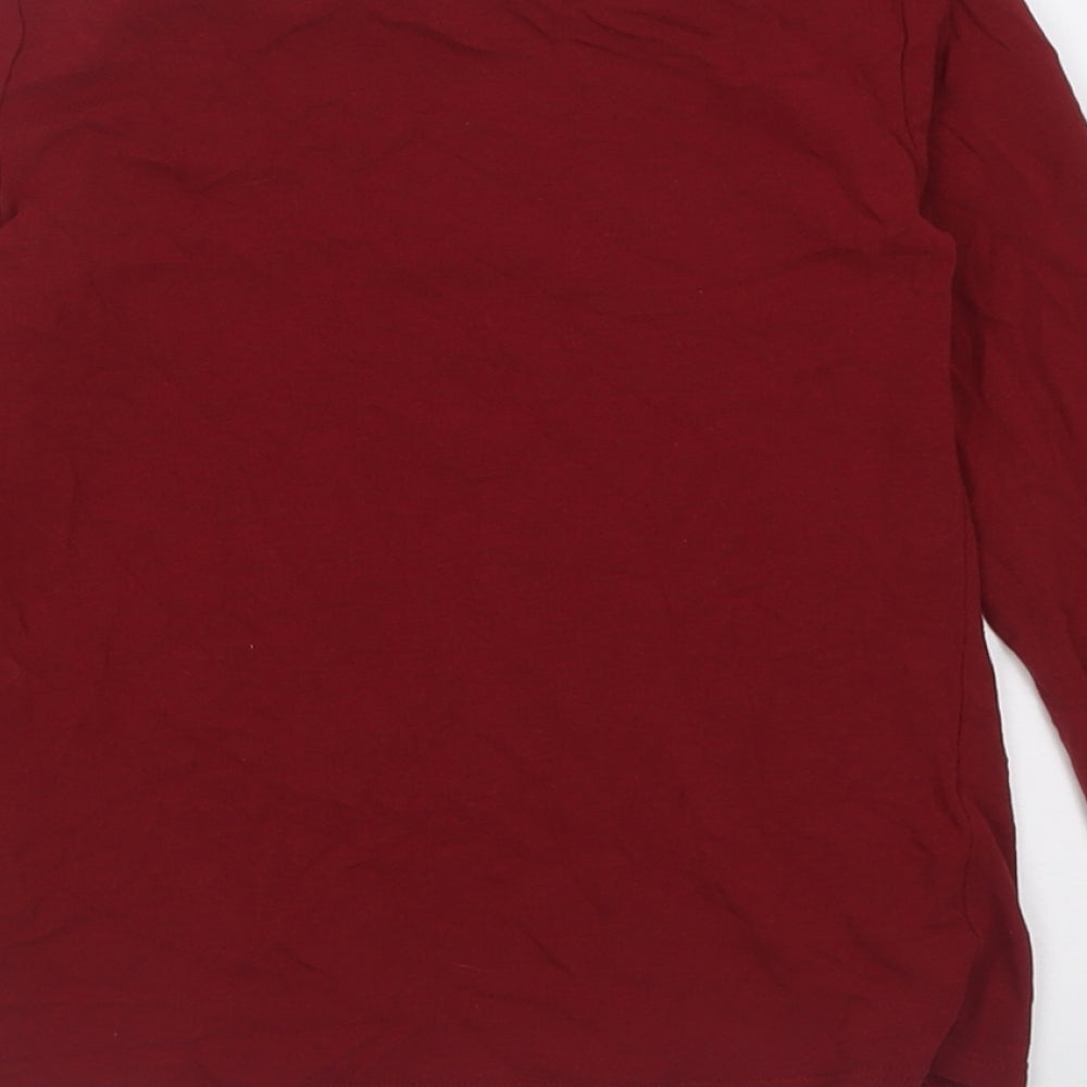 H&M Girls Red  Coir Basic Casual Size 9-10 Years Crew Neck Pullover