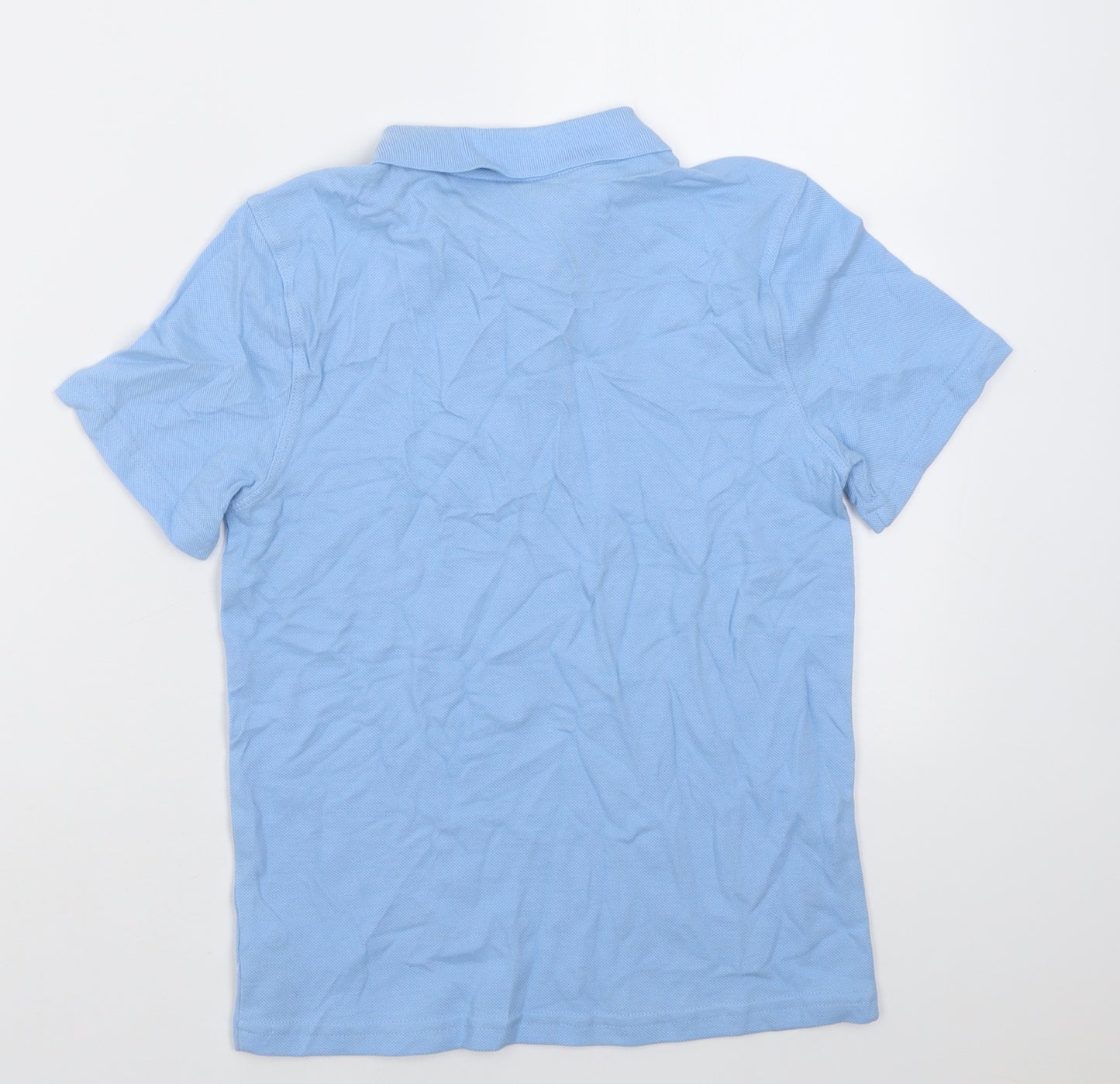 F&F Boys Blue  Cotton Basic Polo Size 8-9 Years Collared Button - School Wear