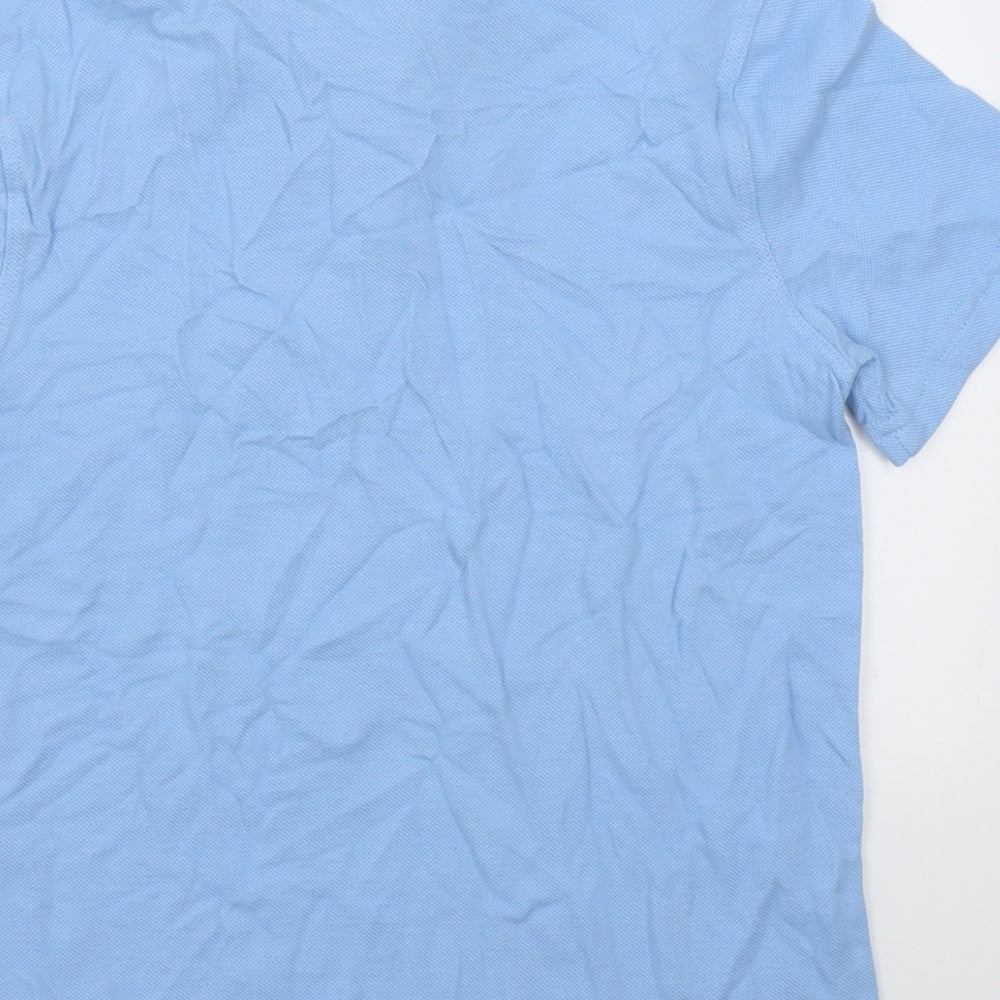 F&F Boys Blue  Cotton Basic Polo Size 8-9 Years Collared Button - School Wear