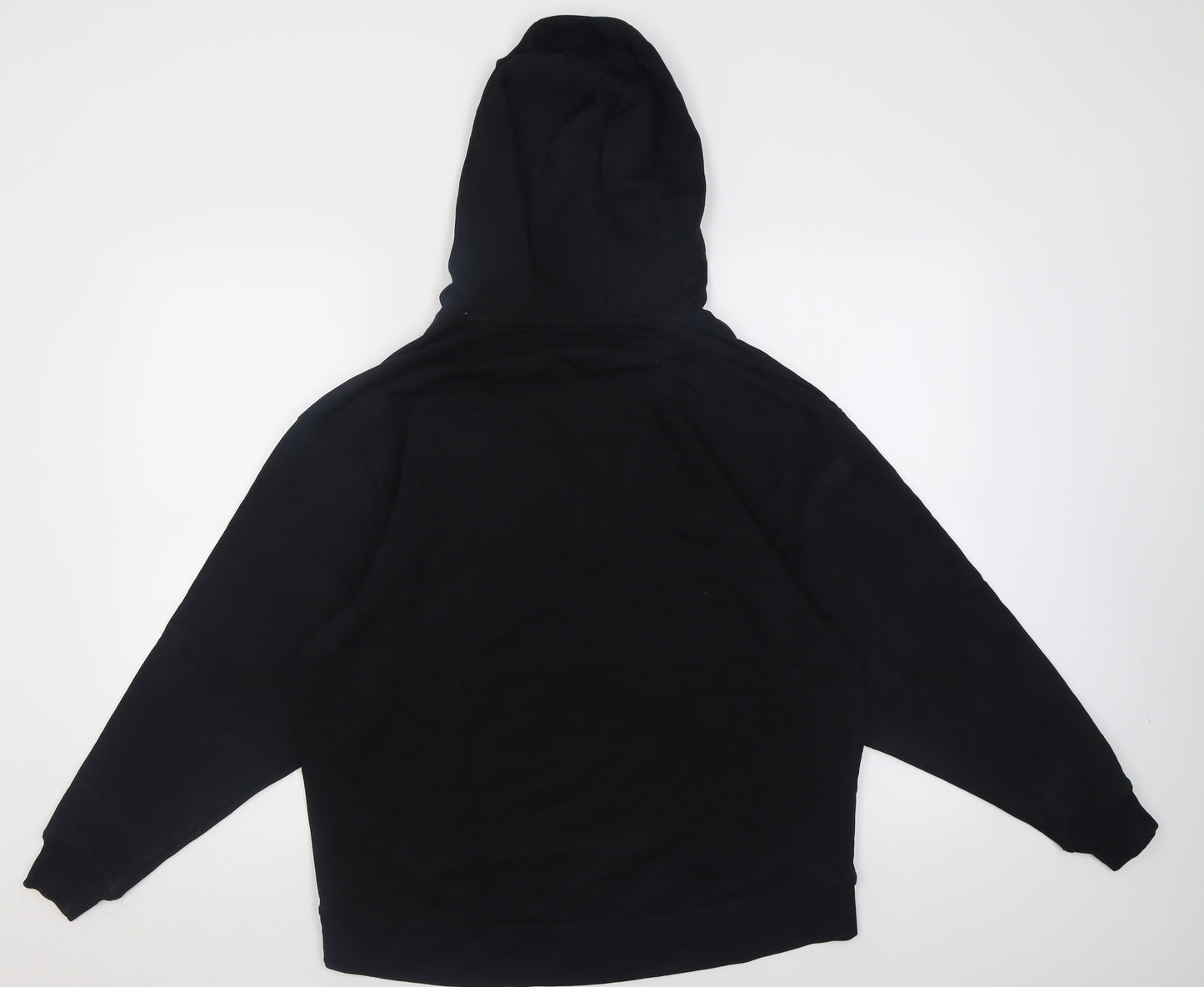 Nike Womens Black  Cotton Pullover Hoodie Size L  Pullover