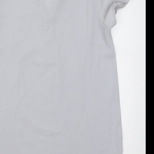 New Look Womens Blue  Polyester Basic Blouse Size 8 V-Neck