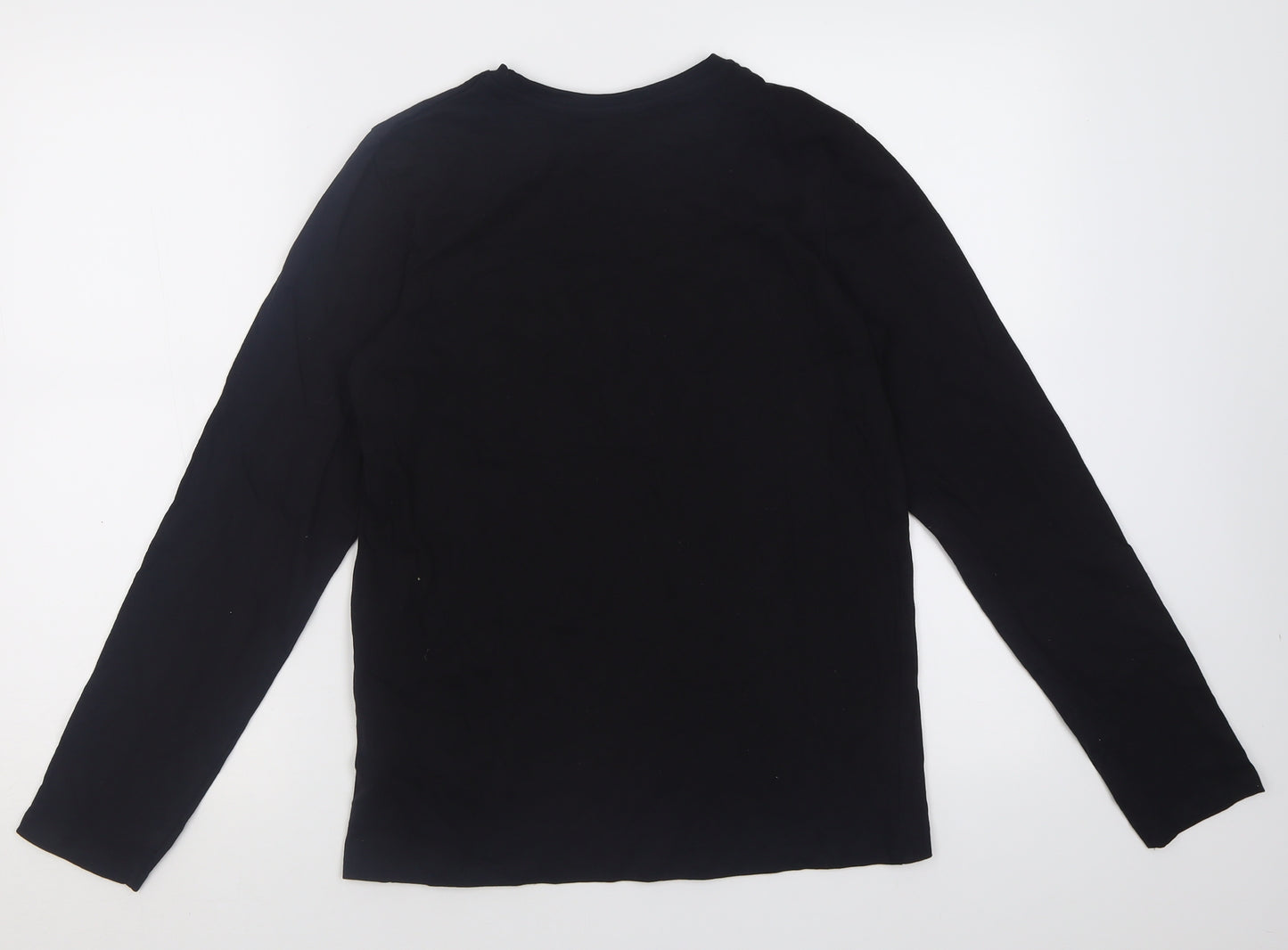 Primark Boys Black  Cotton Basic Casual Size 12-13 Years Crew Neck Pullover - New York