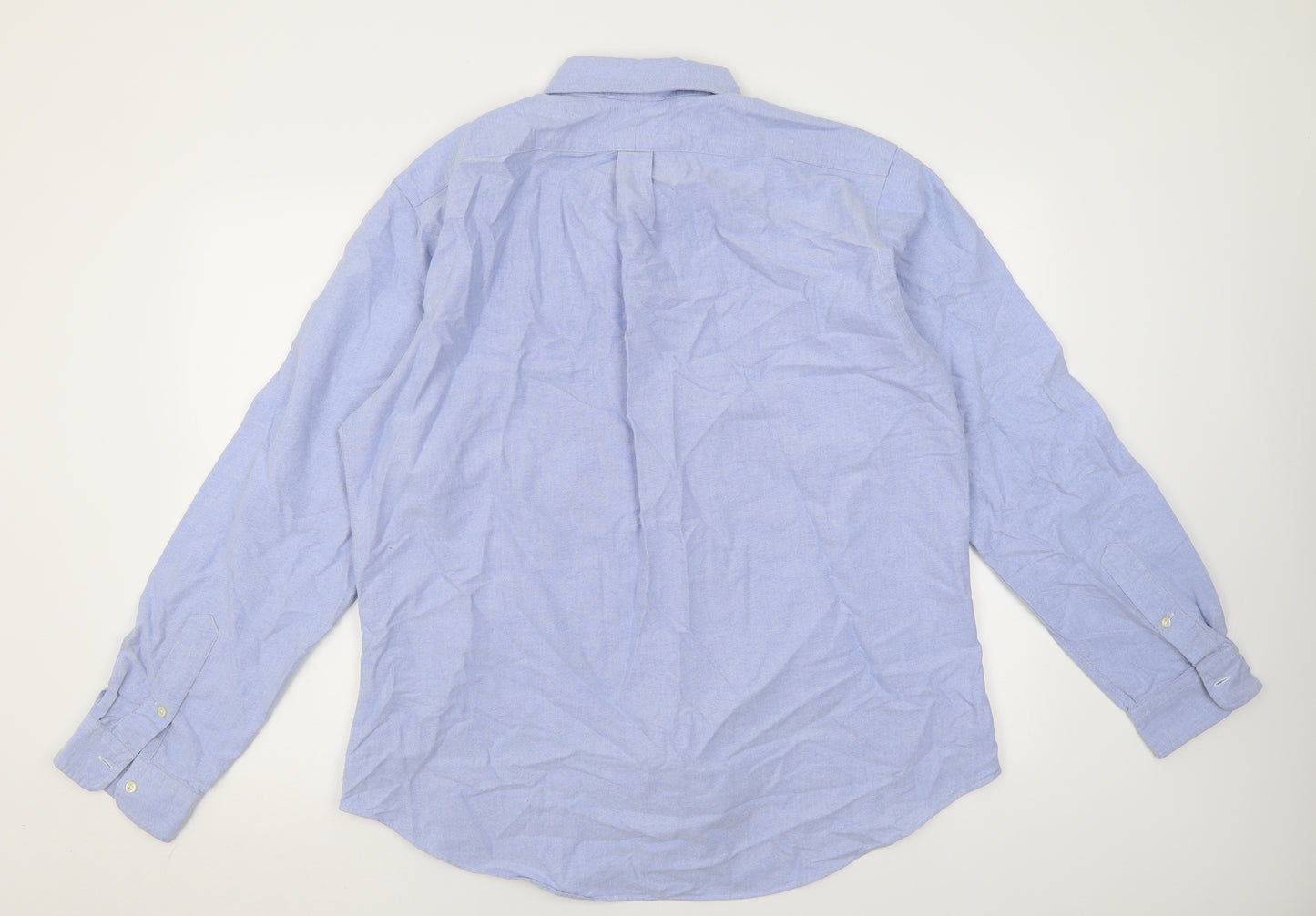 Ralph Lauren Mens Blue  Cotton  Button-Up Size XL Collared Button