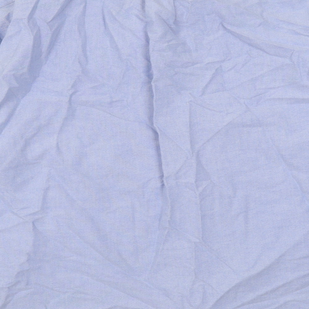 Ralph Lauren Mens Blue  Cotton  Button-Up Size XL Collared Button