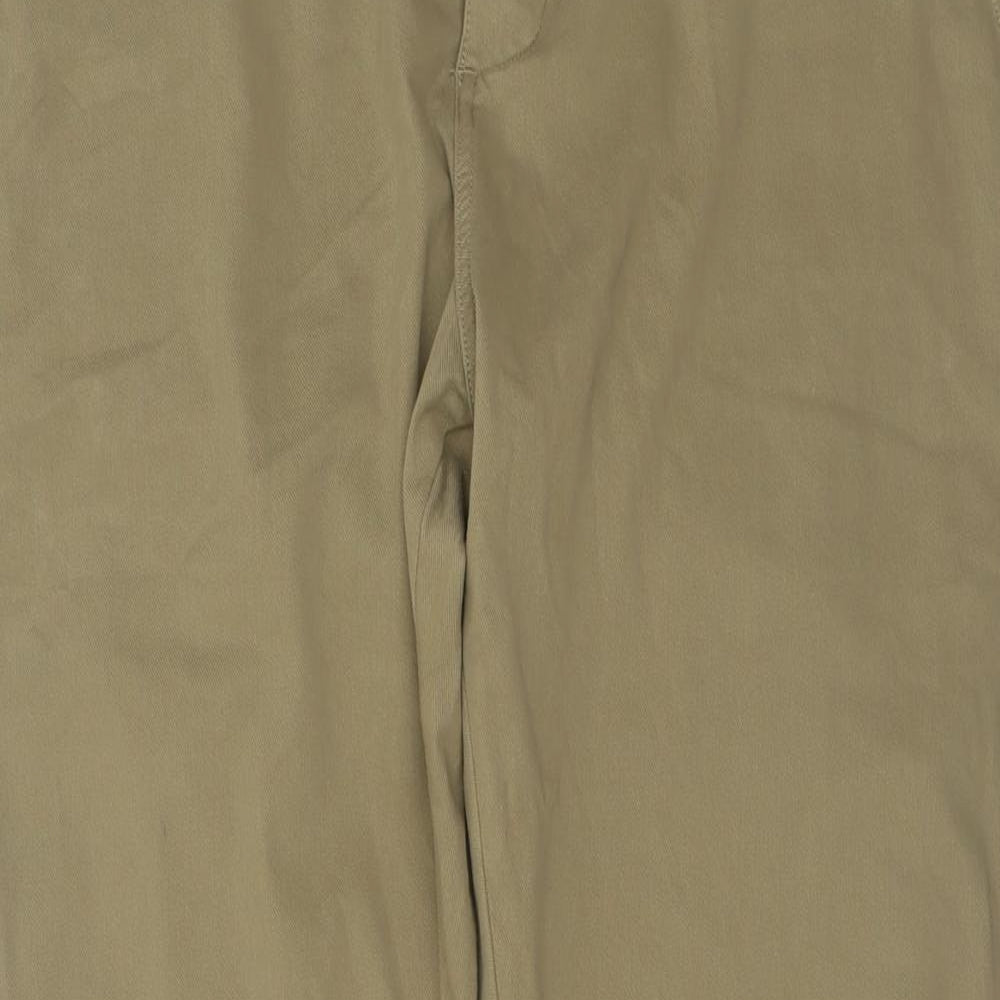 DOCKERS Mens Beige  Cotton Trousers  Size 38 L34 in Regular Button