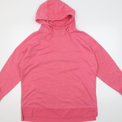 Dunnes Stores Womens Pink  Cotton Pullover Hoodie Size M  Pullover