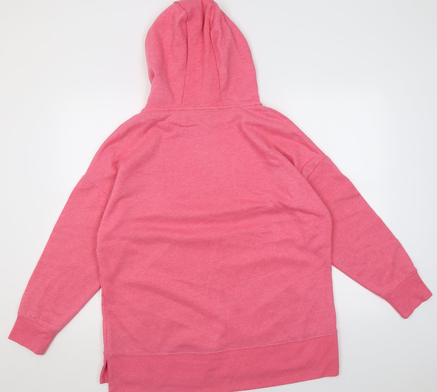 Dunnes Stores Womens Pink  Cotton Pullover Hoodie Size M  Pullover