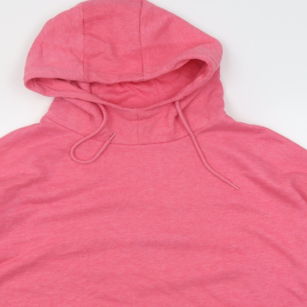 Dunnes Stores Womens Pink  Cotton Pullover Hoodie Size M  Pullover