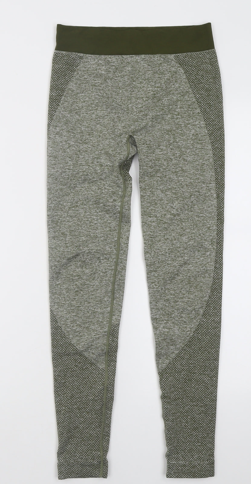 Preworn Womens Green  Polyester Sweatpants Leggings Size S L27 in Regular Pullover