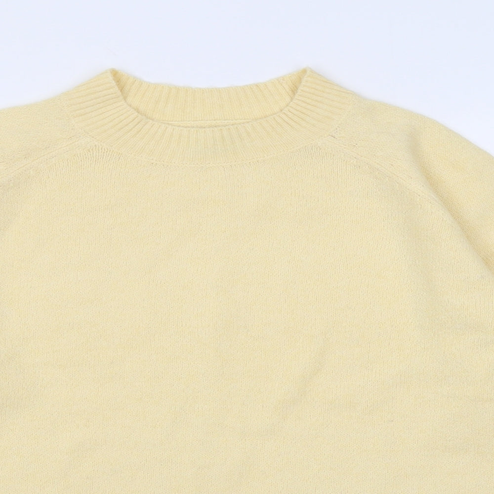Papaya Womens Pink Crew Neck  Polyester Pullover Jumper Size M