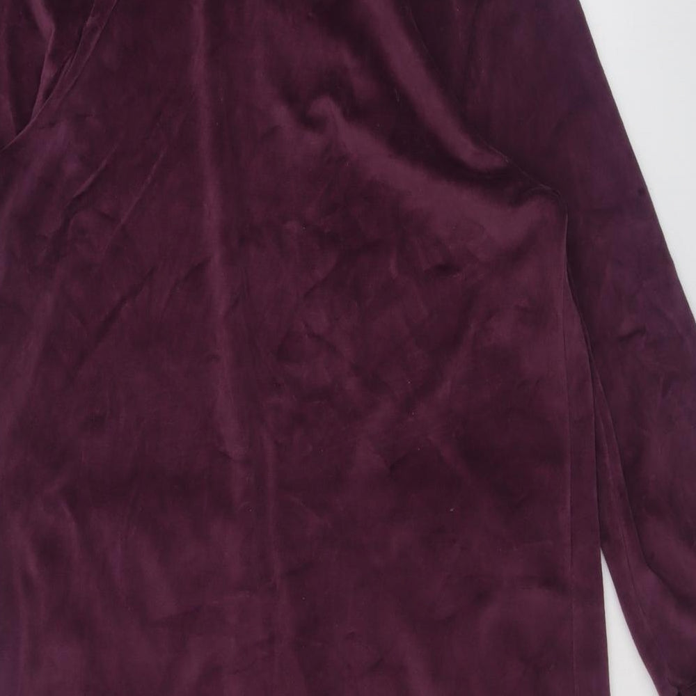 Marks and Spencer Womens Purple  Polyester  Gown Size S  Zip