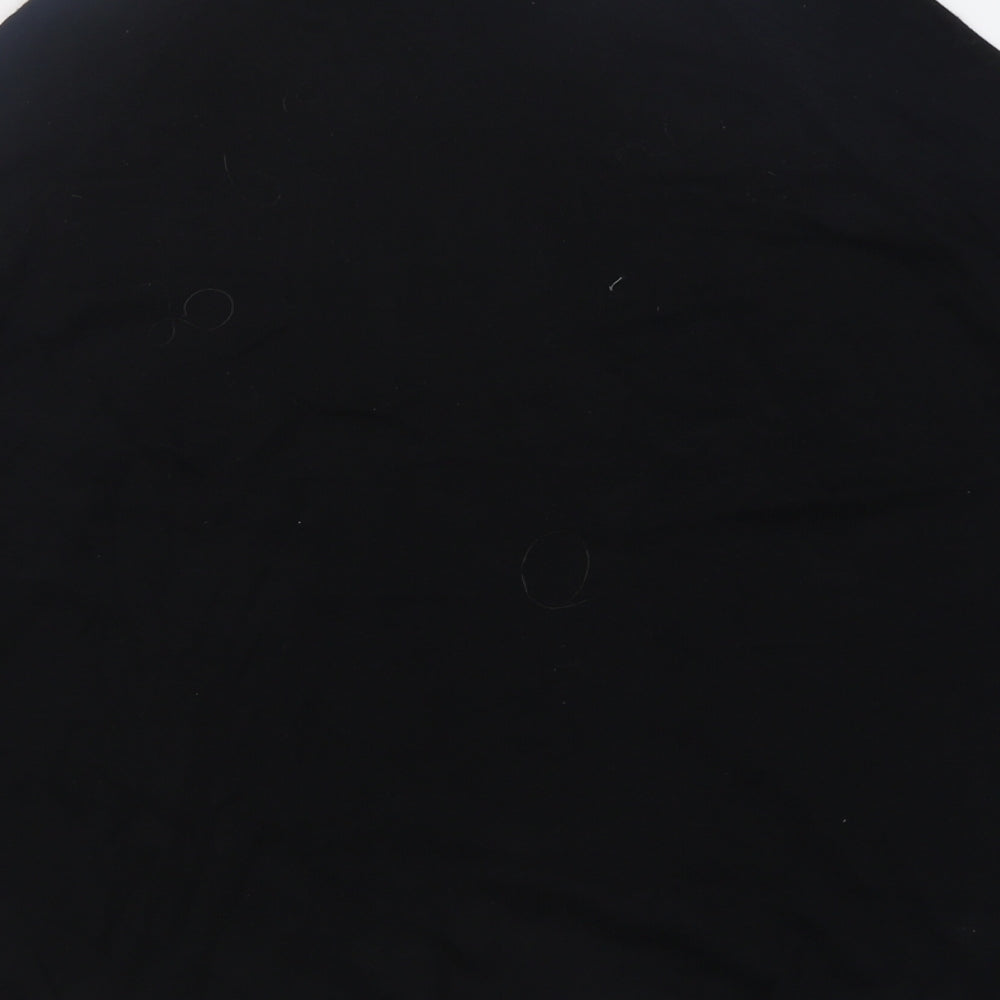 F&F Womens Black Crew Neck  Viscose Pullover Jumper Size 14   - cold shoulder