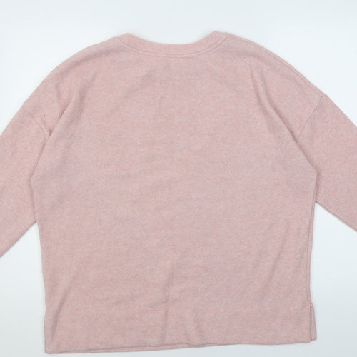 TU Womens Pink Crew Neck  Polyacrylate Fibre Pullover Jumper Size 16