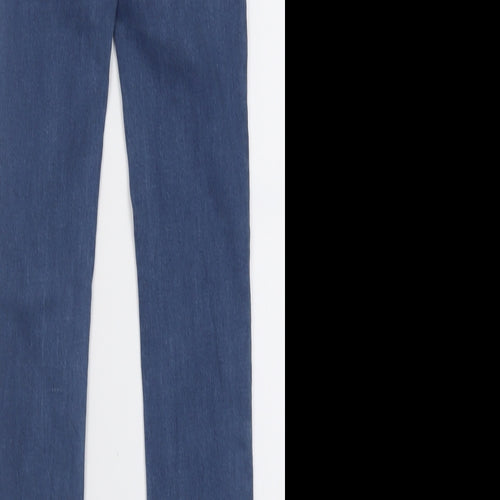 Primark Womens Blue  Cotton Skinny Jeans Size 6 L29 in Regular Button
