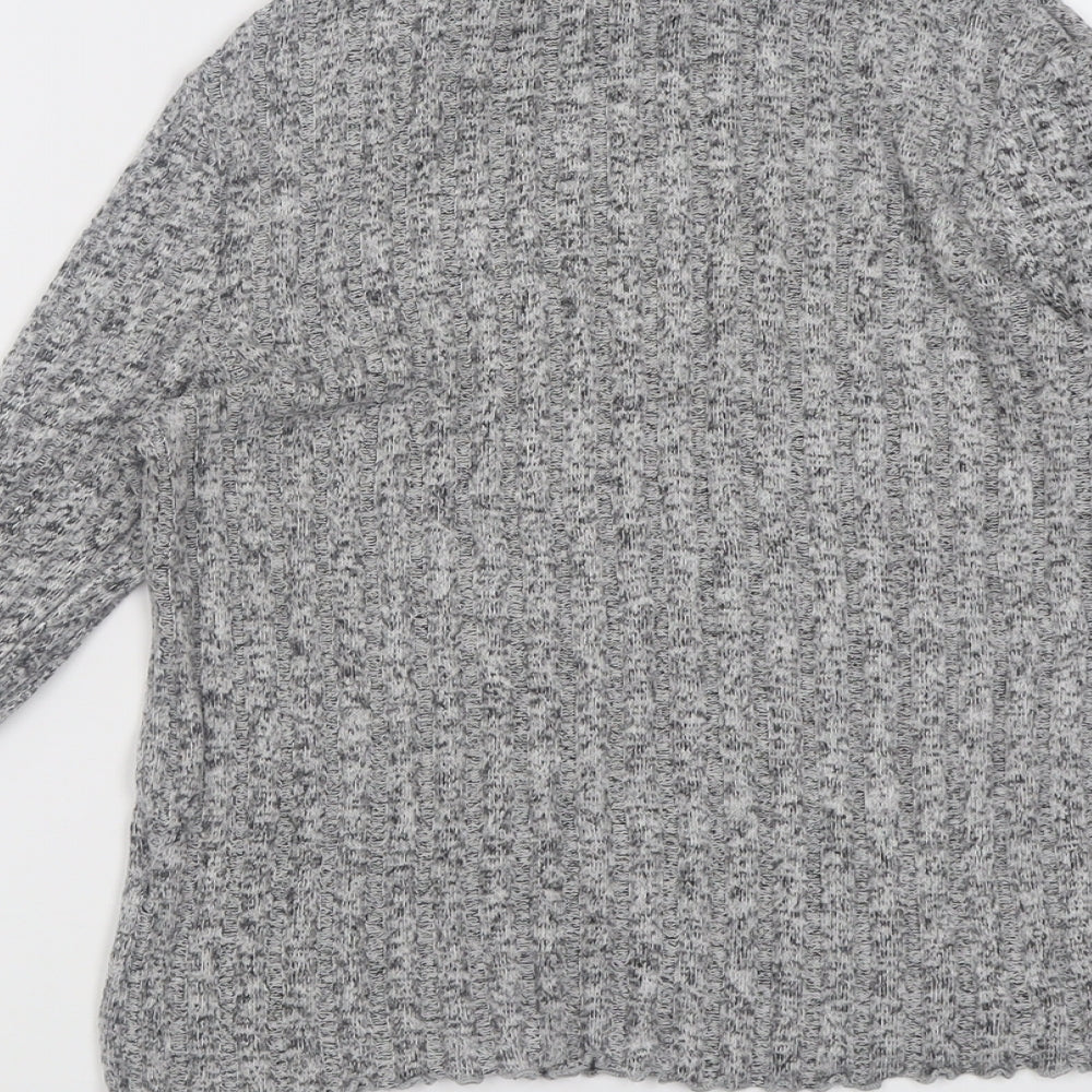 Primark Womens Grey Roll Neck  Polyester Pullover Jumper Size S