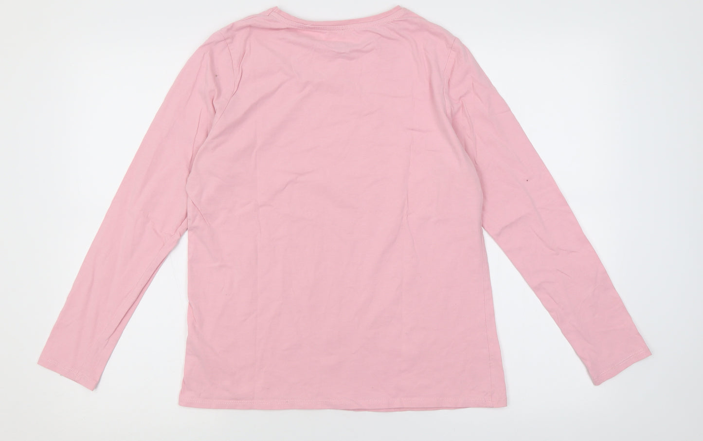 George Womens Pink  Cotton Basic T-Shirt Size 12 Crew Neck