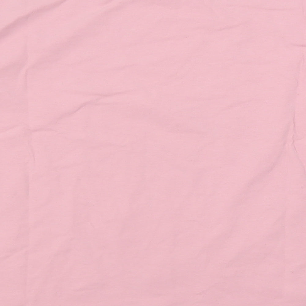 George Womens Pink  Cotton Basic T-Shirt Size 12 Crew Neck