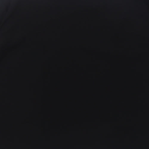 ESMARA Womens Black  Polyester Basic Blouse Size 12 Crew Neck