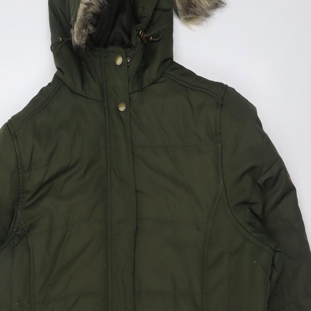 Regatta Womens Green   Overcoat Coat Size 18  Zip