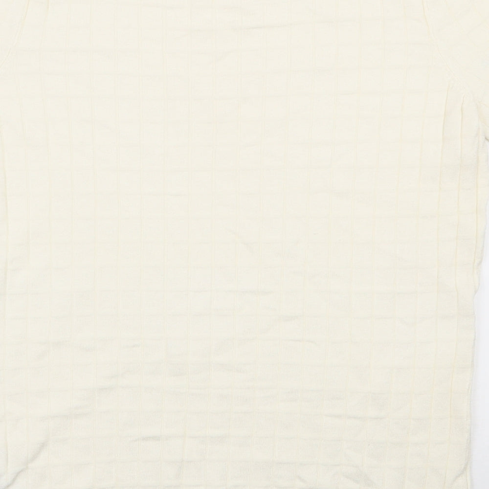 Principles Womens Ivory Boat Neck  Viscose Pullover Jumper Size 14