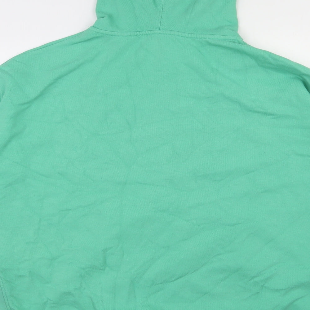 NEXT Mens Green  Cotton Pullover Hoodie Size L