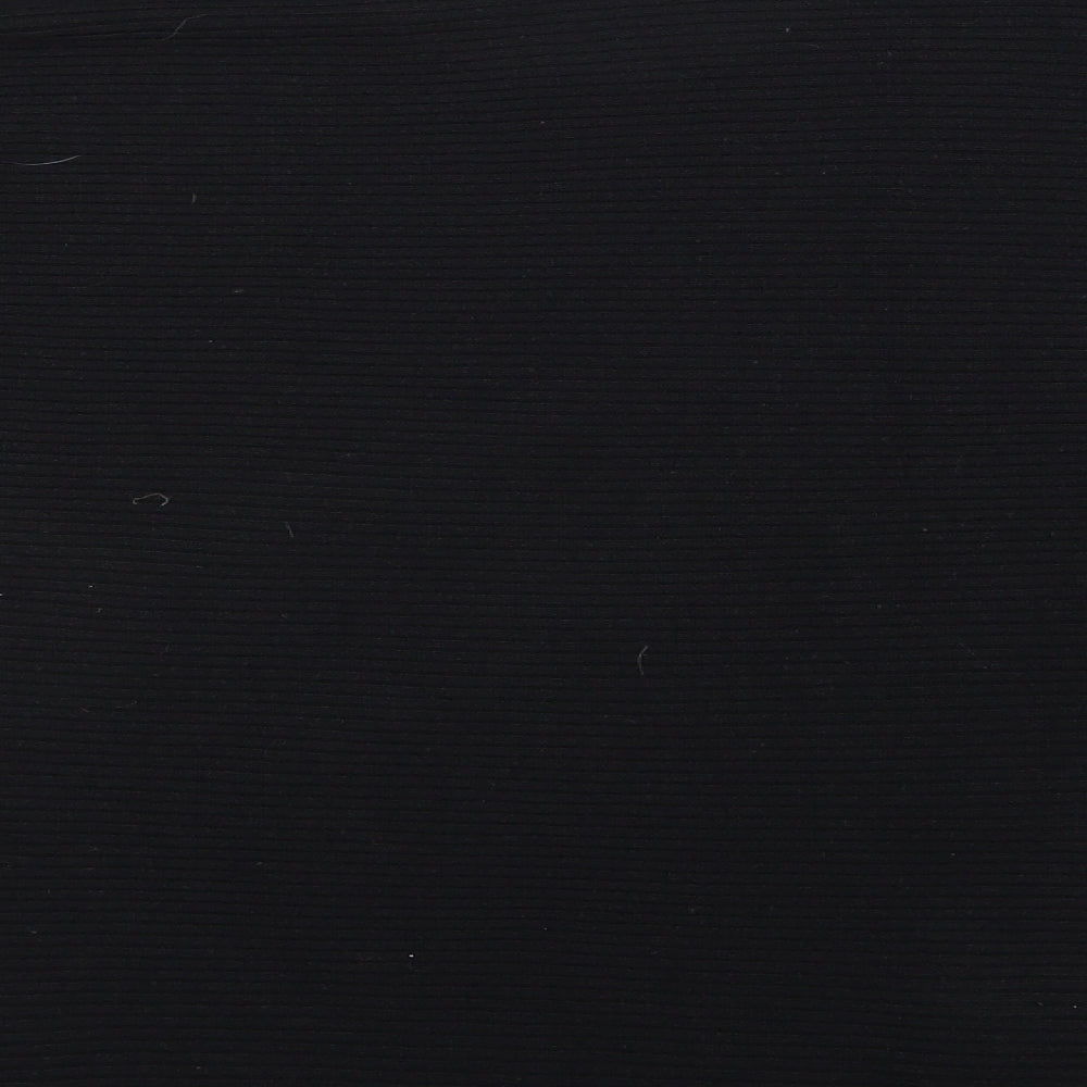 Debenhams Womens Black Round Neck  Acrylic Henley Jumper Size 16