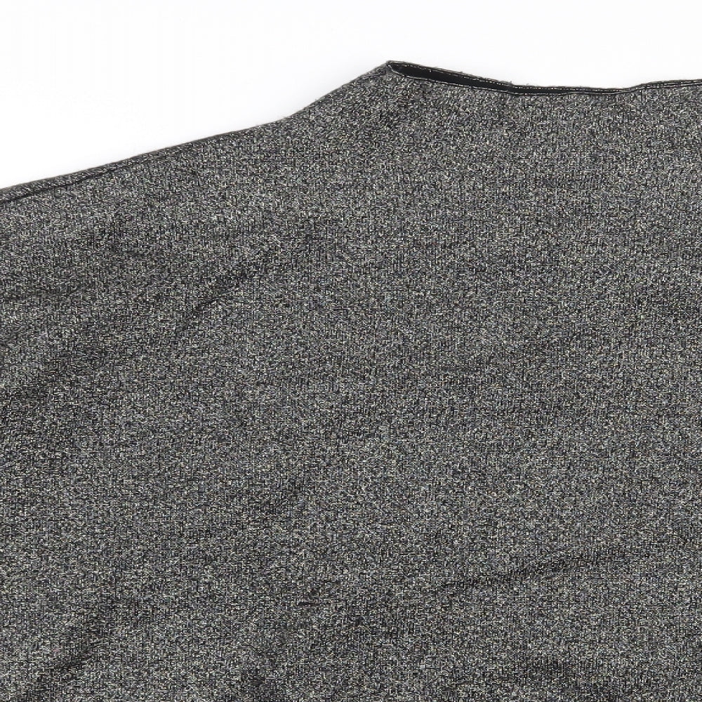 H&M Womens Black High Neck  Viscose Pullover Jumper Size M